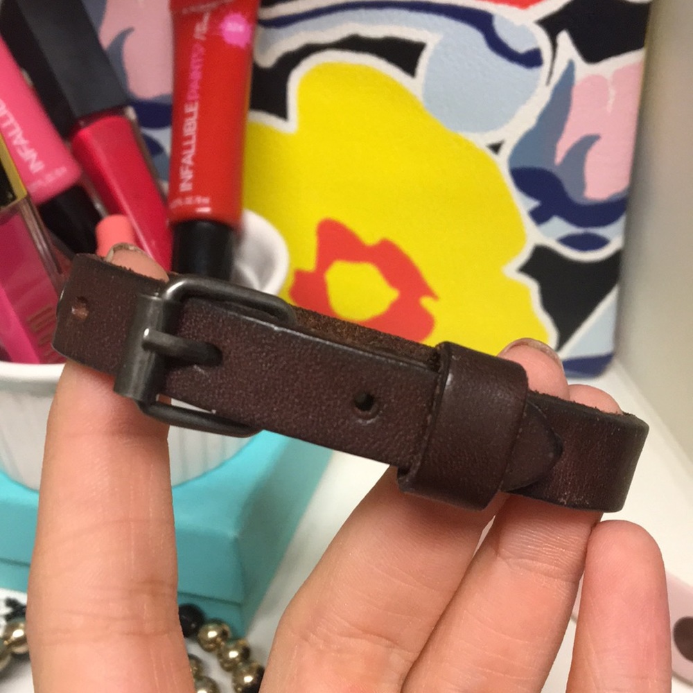 Tan buckle bracelet